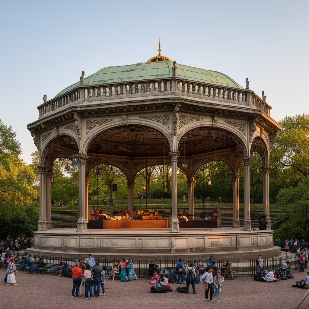 AI-generated illustration of Naumburg Bandshell