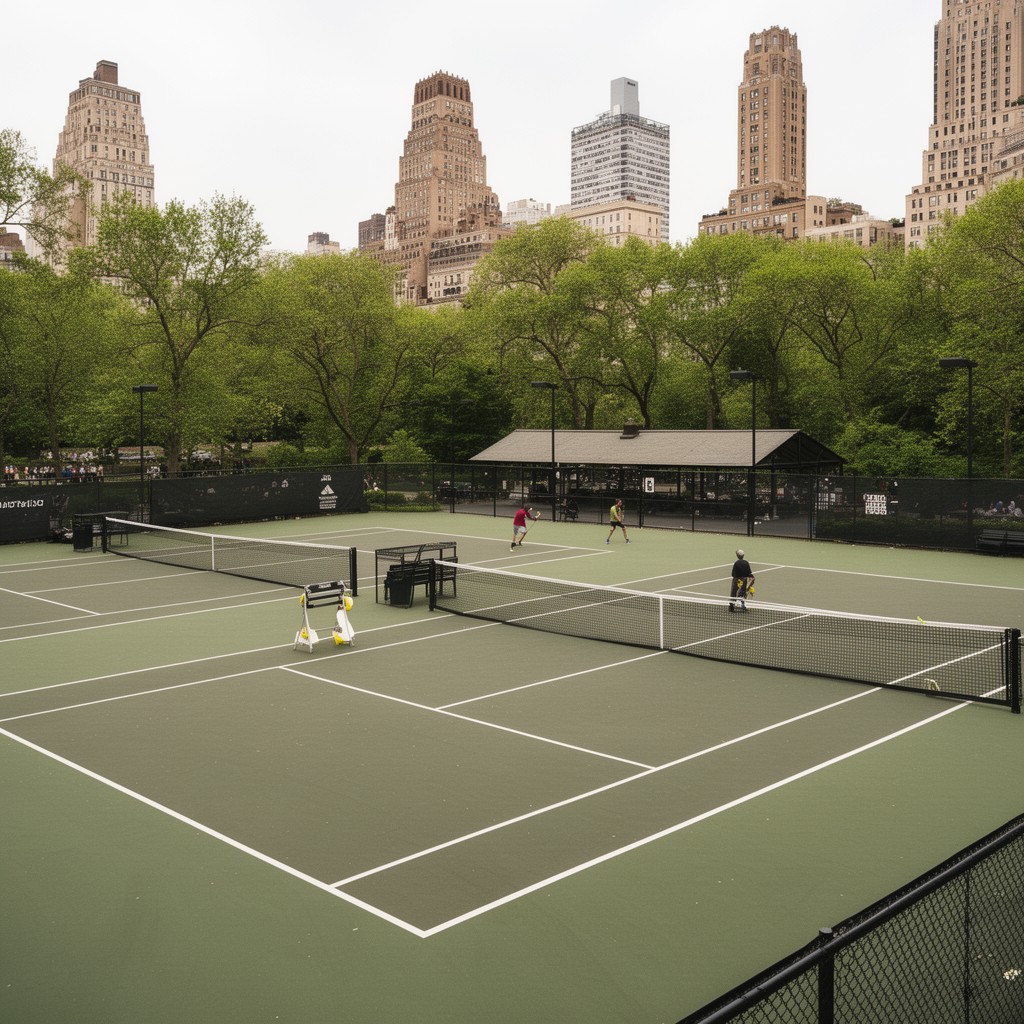 AI-generated illustration of Tennis Center