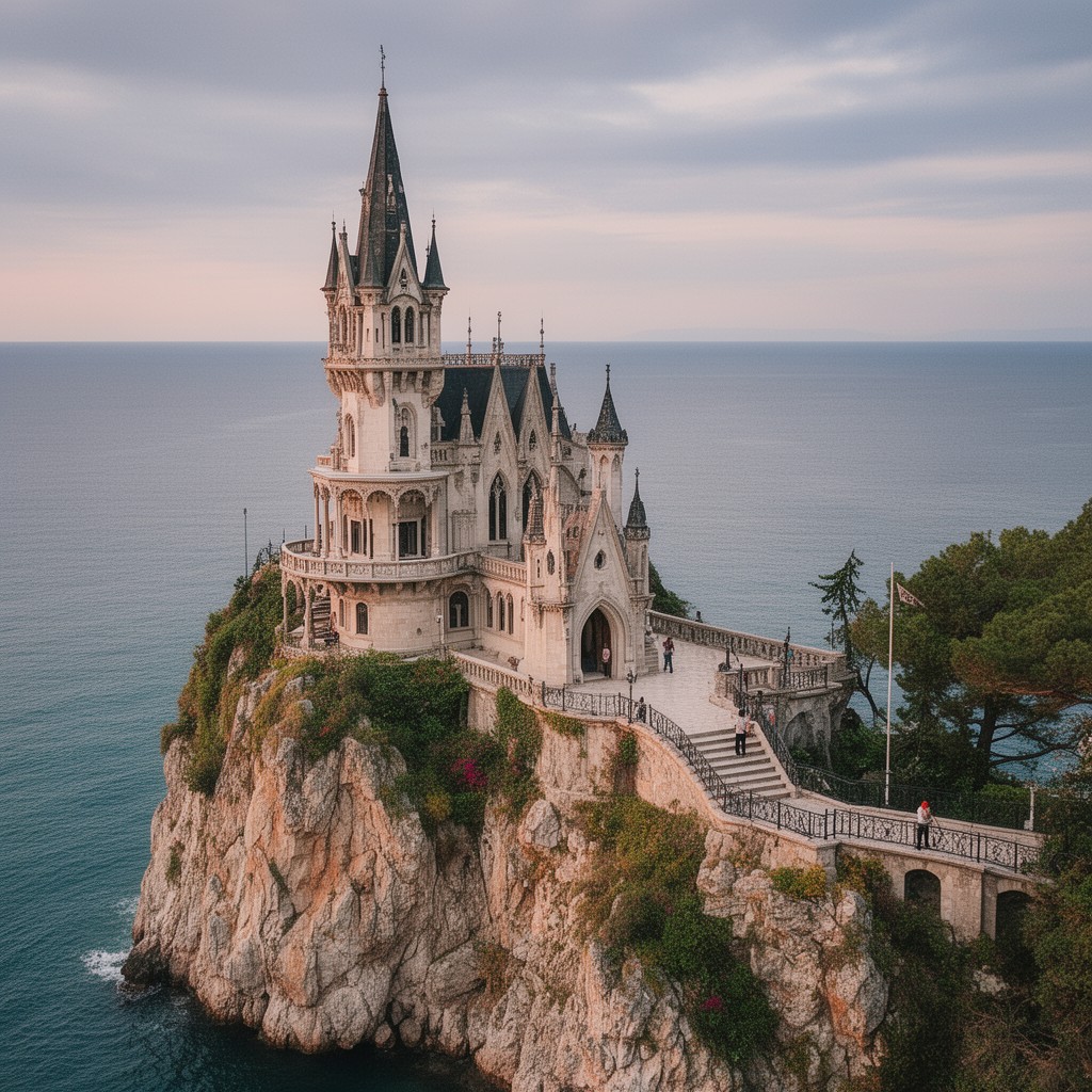 AI-generated illustration of Swallow’s Nest