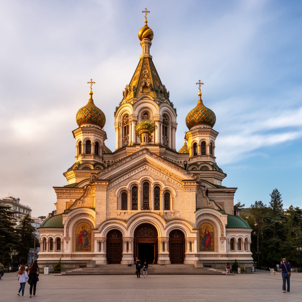AI-generated illustration of Alexander Nevsky Cathedral (Yalta)