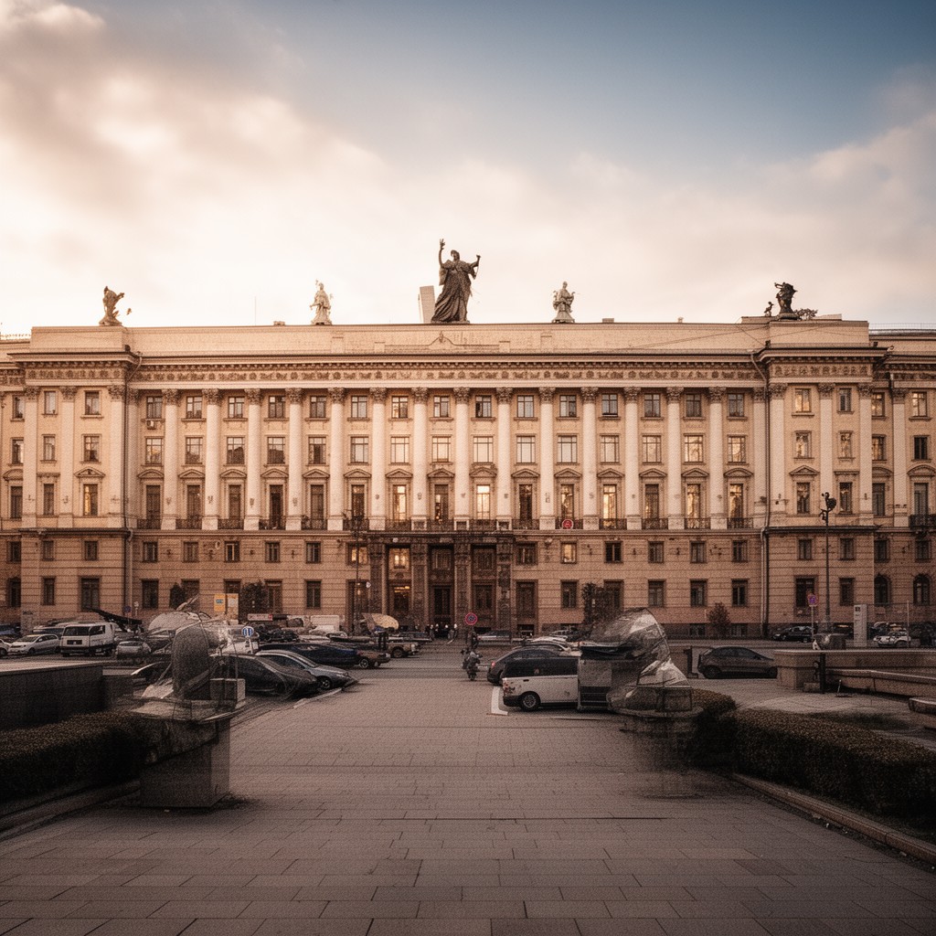 AI-generated illustration of Leningrad State University