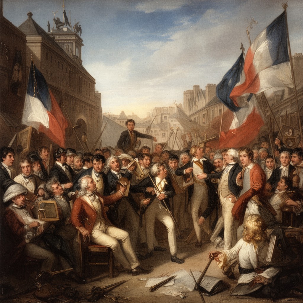 AI-generated illustration of French Revolution