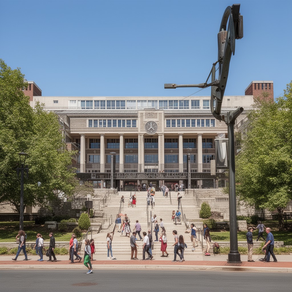 AI-generated illustration of Krieger School of Arts and Sciences