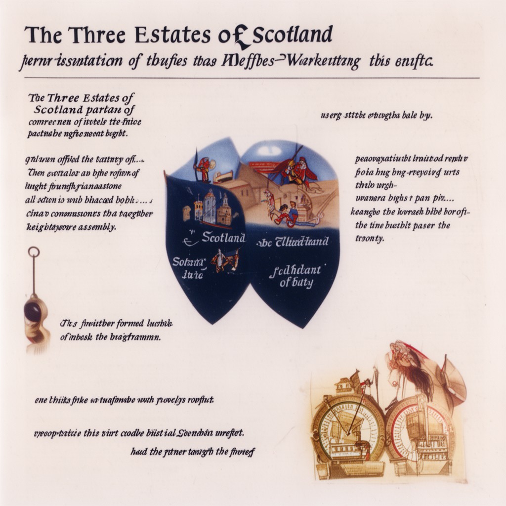 AI-generated illustration of Three Estates of Scotland