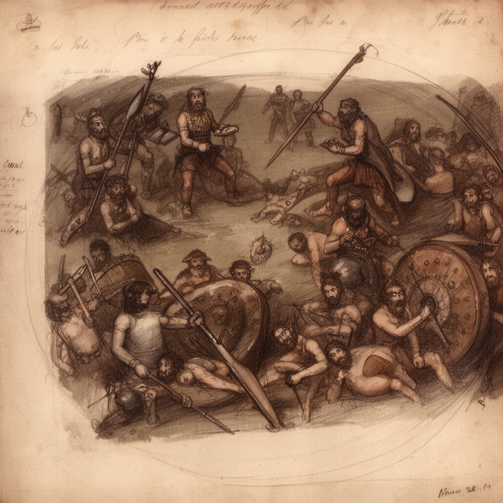 AI-generated illustration of Picts (early period)