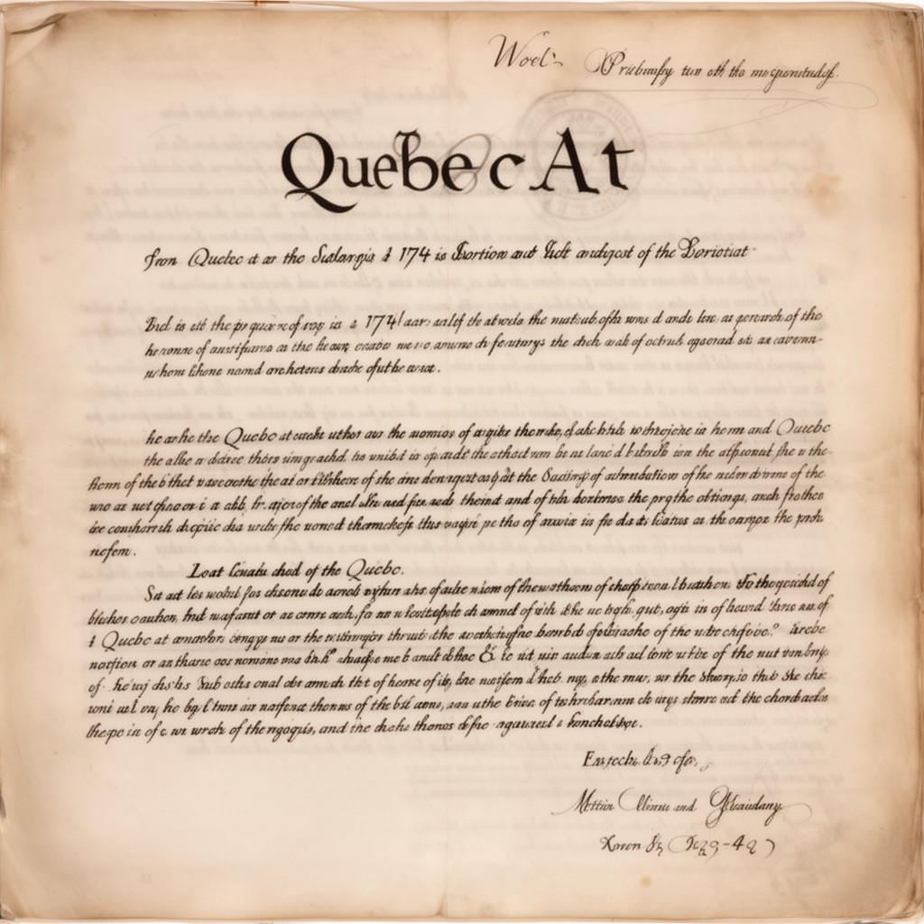 AI-generated illustration of Quebec Act