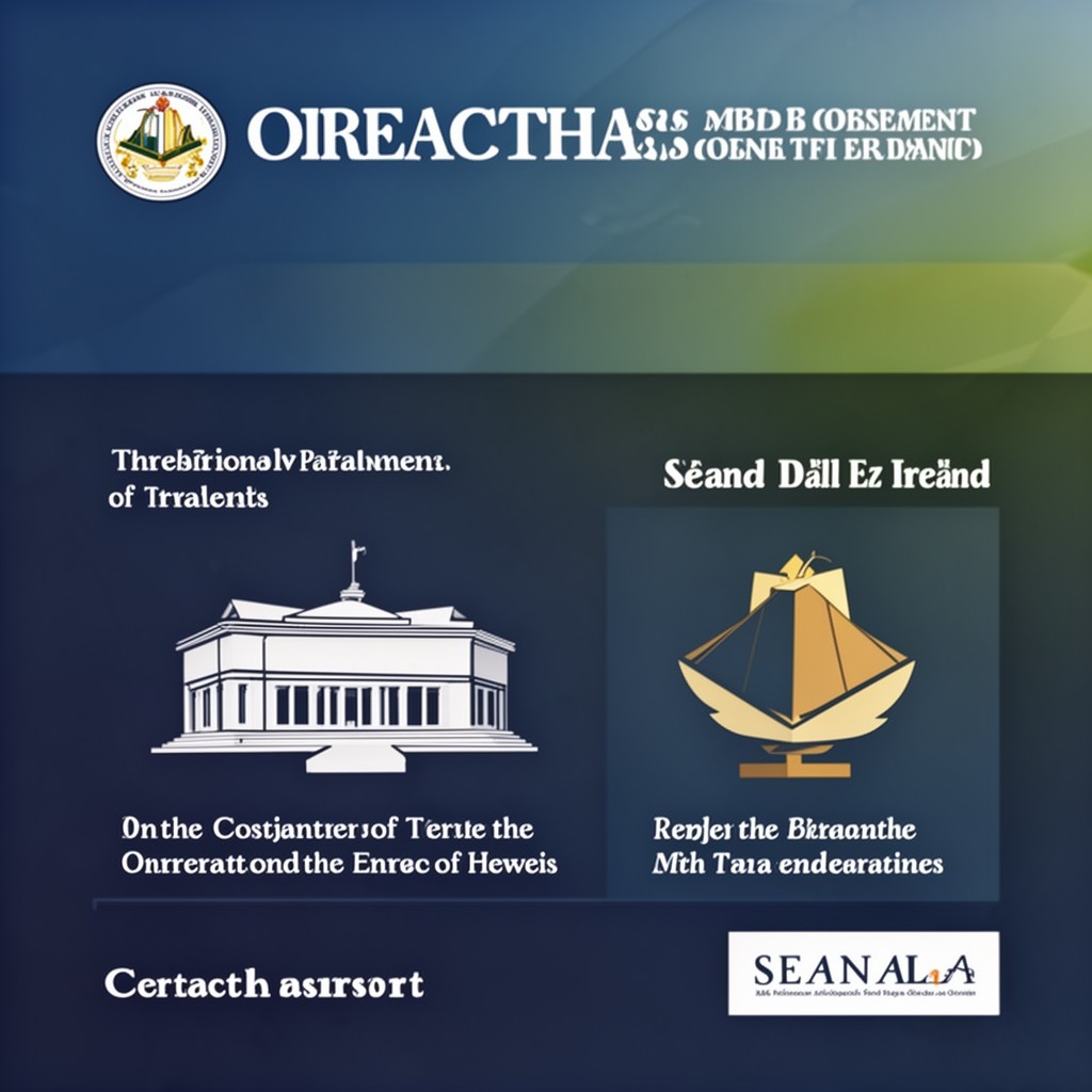 AI-generated illustration of Oireachtas