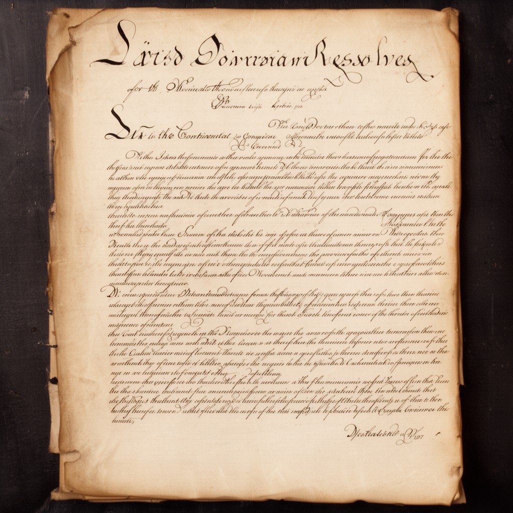 AI-generated illustration of Declaration and Resolves