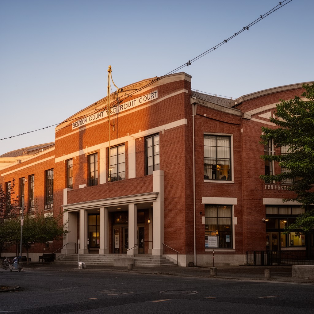 AI-generated illustration of Benton County Circuit Court
