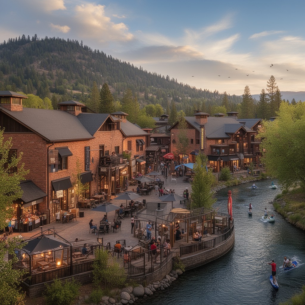 AI-generated illustration of Old Mill District