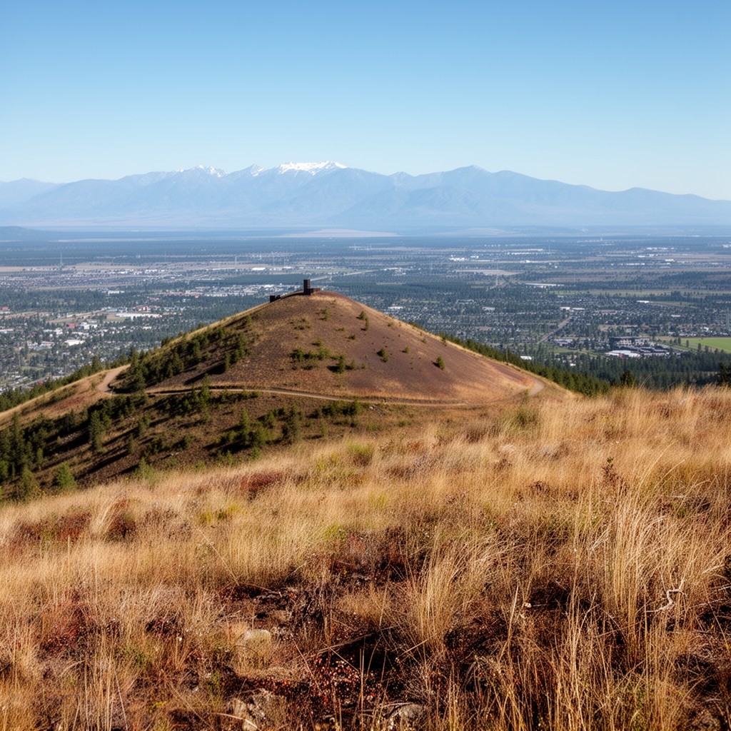 AI-generated illustration of Pilot Butte State Scenic Viewpoint