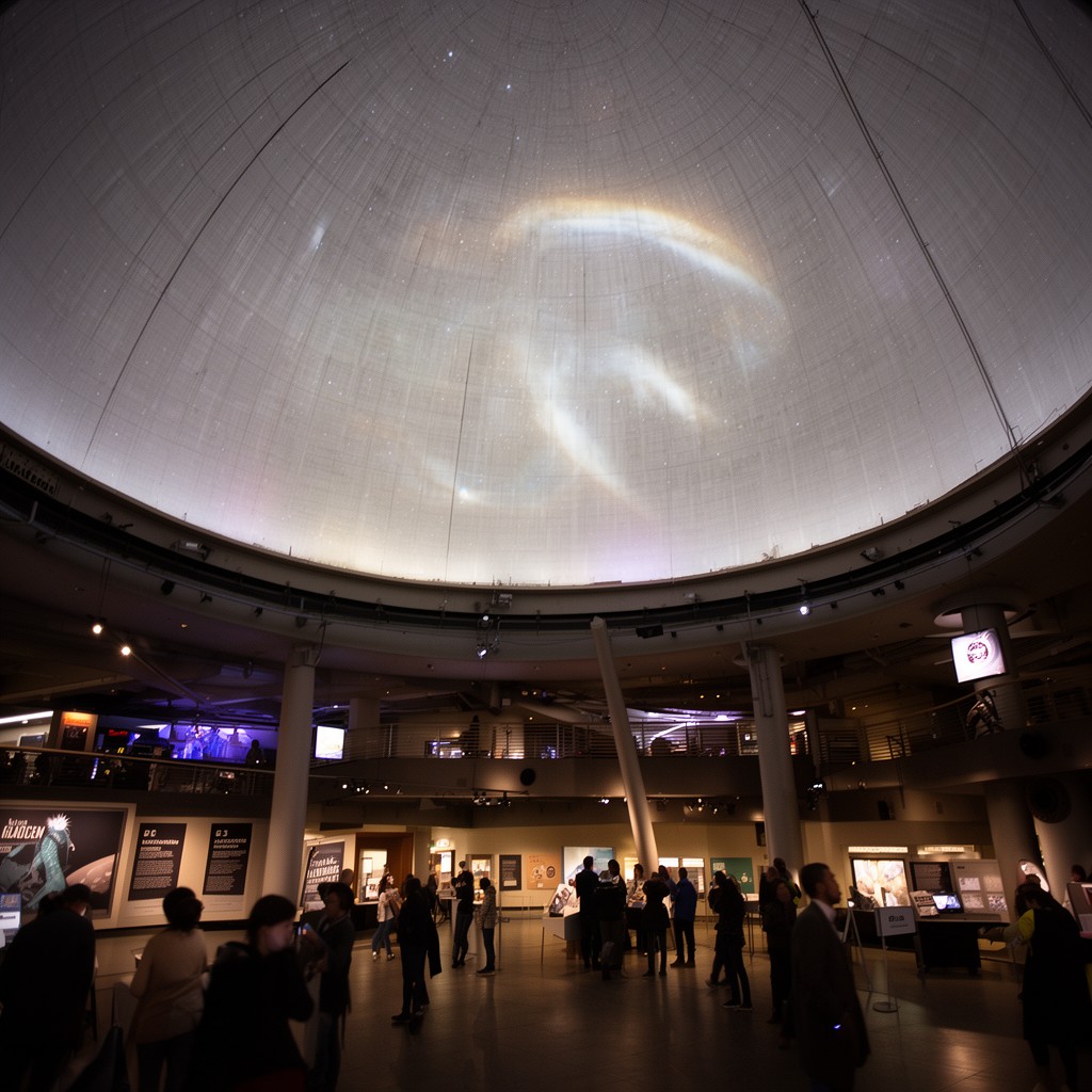 AI-generated illustration of Hayden Planetarium