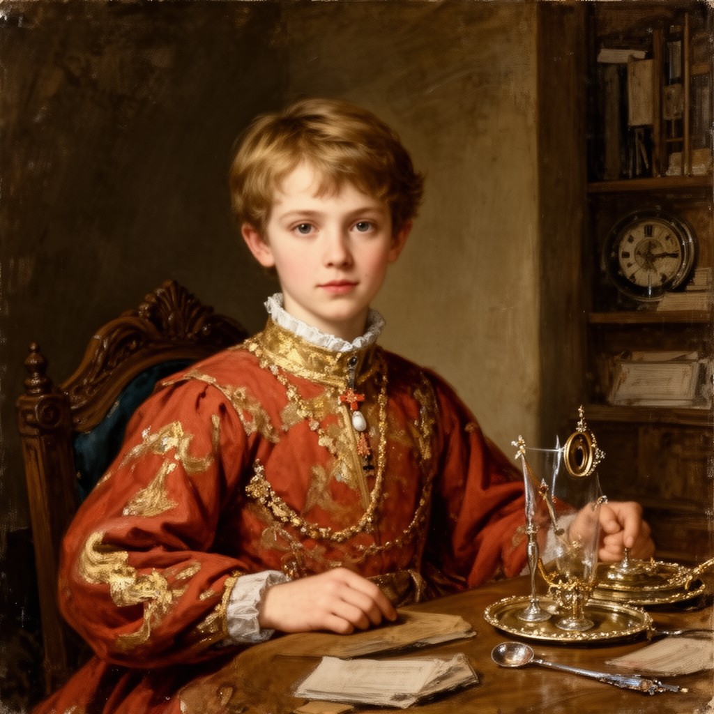 AI-generated illustration of Edward V of England