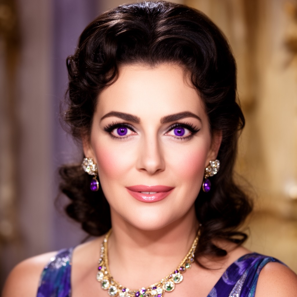 AI-generated illustration of Elizabeth Taylor