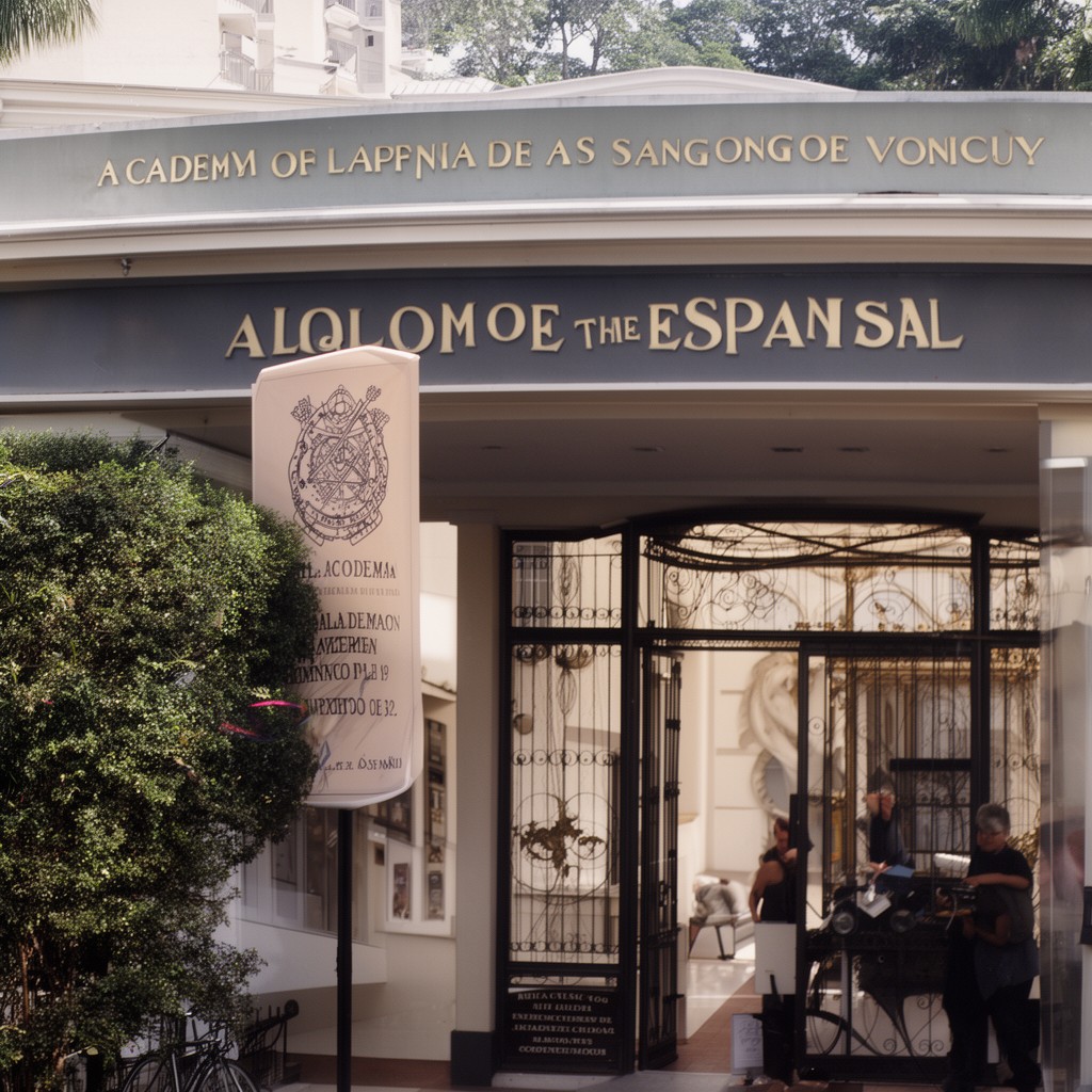 AI-generated illustration of Academy of the Spanish Language in Puerto Rico