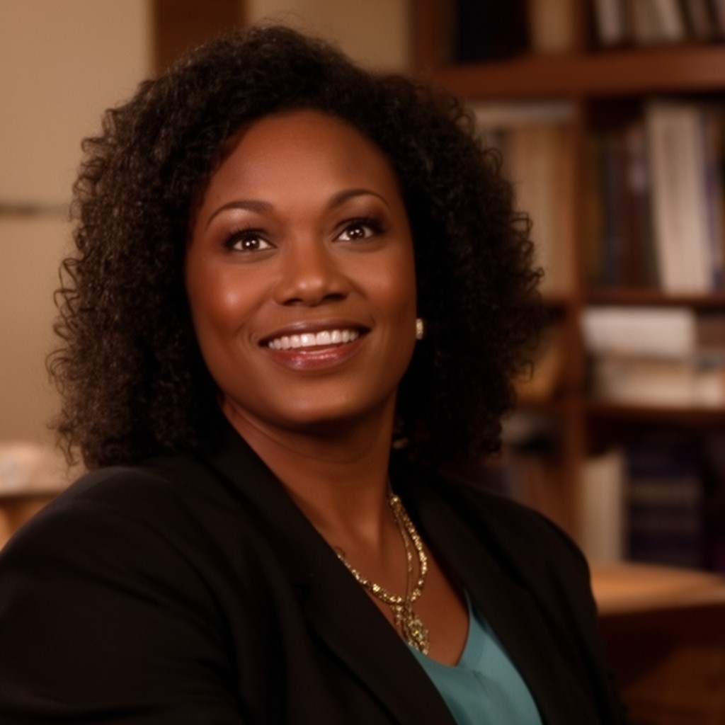 AI-generated illustration of Bernadine Harris