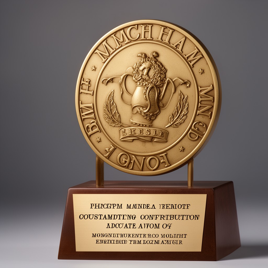 AI-generated illustration of Bingham Medal