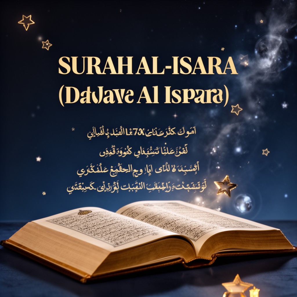 AI-generated illustration of Surah Al-Isra