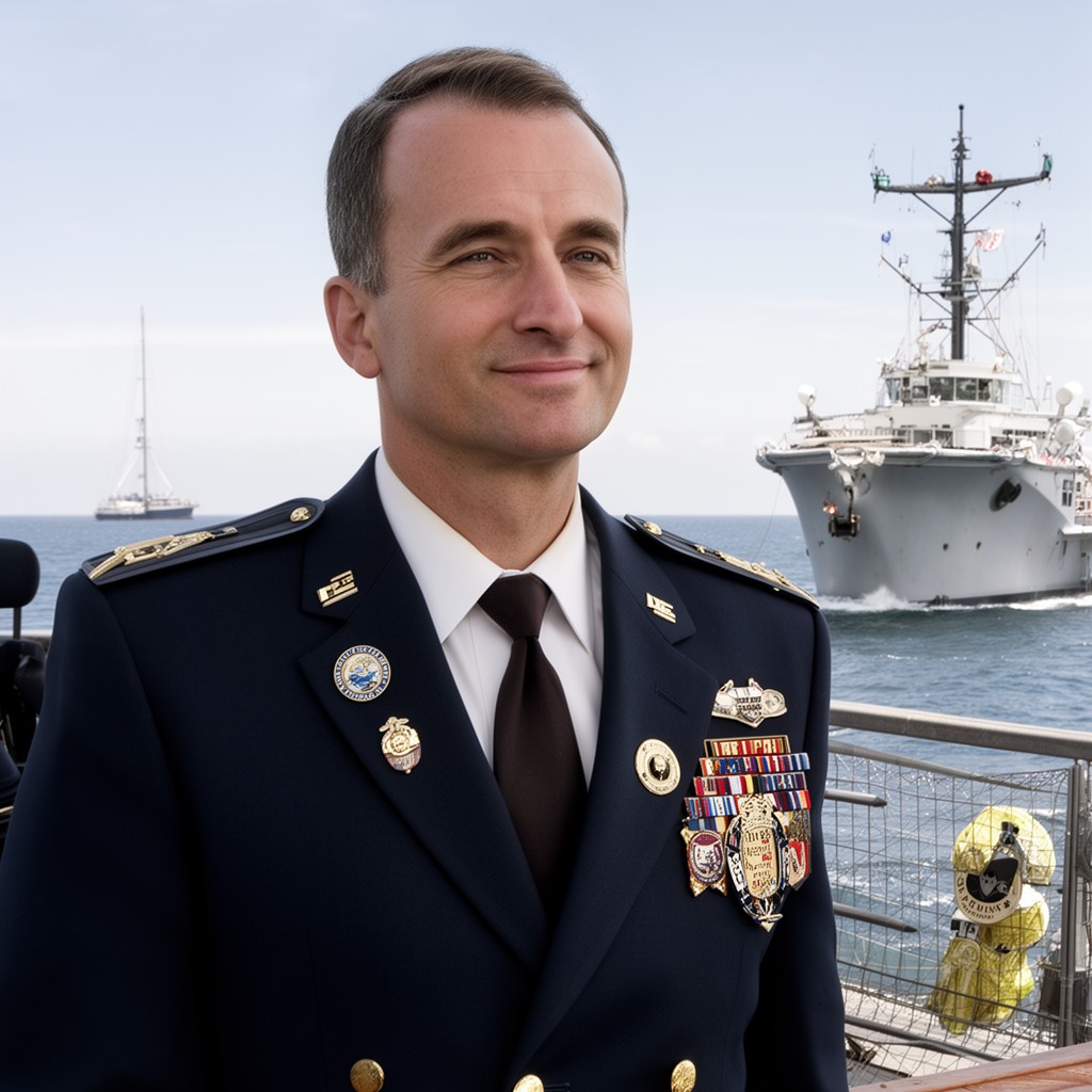 AI-generated illustration of Commandant of the Coast Guard