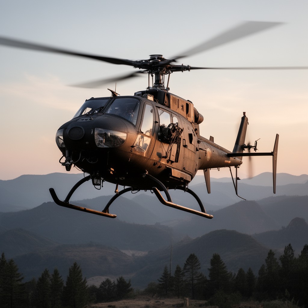 AI-generated illustration of AH-6 Little Bird