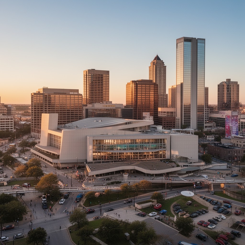 AI-generated illustration of Convention Center District