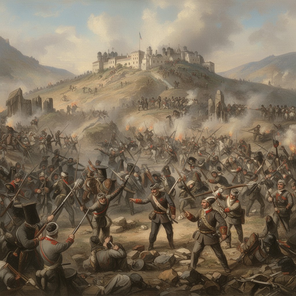 AI-generated illustration of Battle of the Chernaya