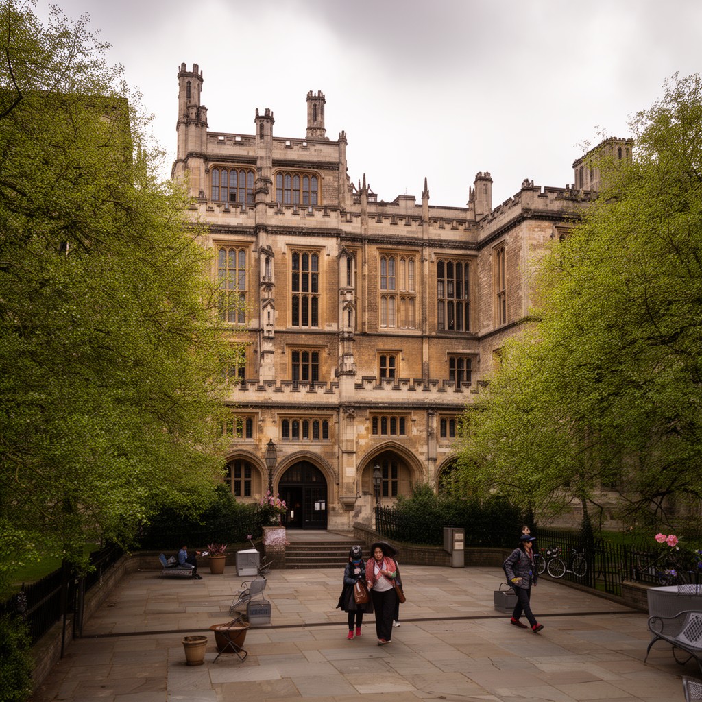 AI-generated illustration of Faculty of Asian and Middle Eastern Studies, University of Cambridge