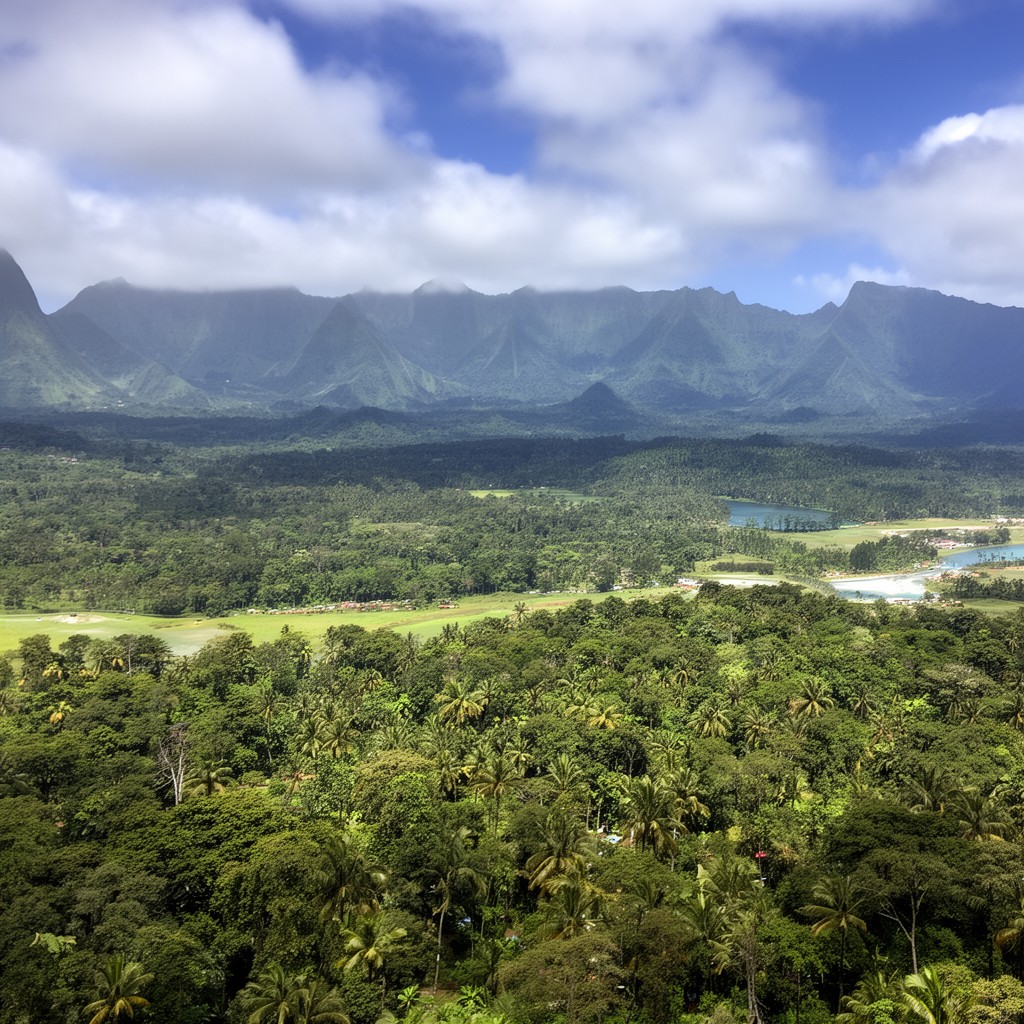 AI-generated illustration of Tahiti