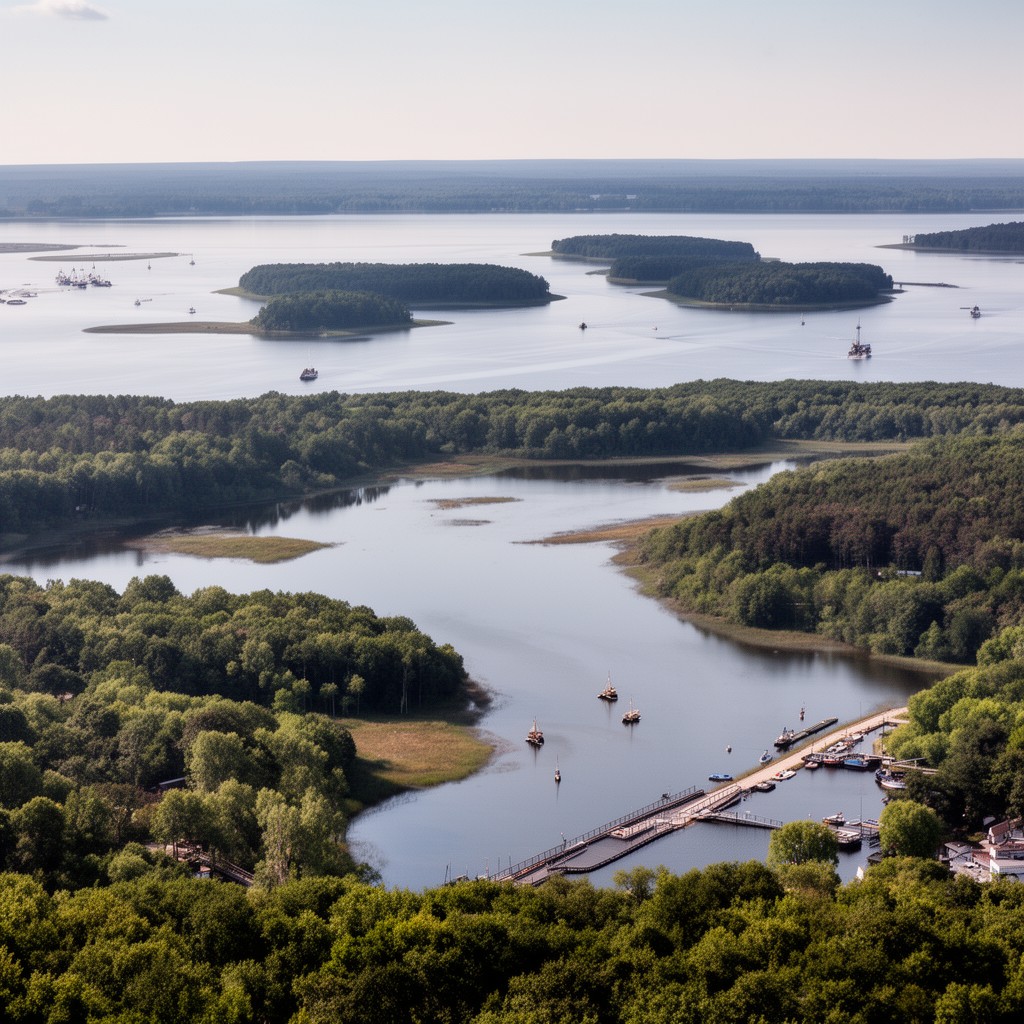 AI-generated illustration of Gulf of Riga