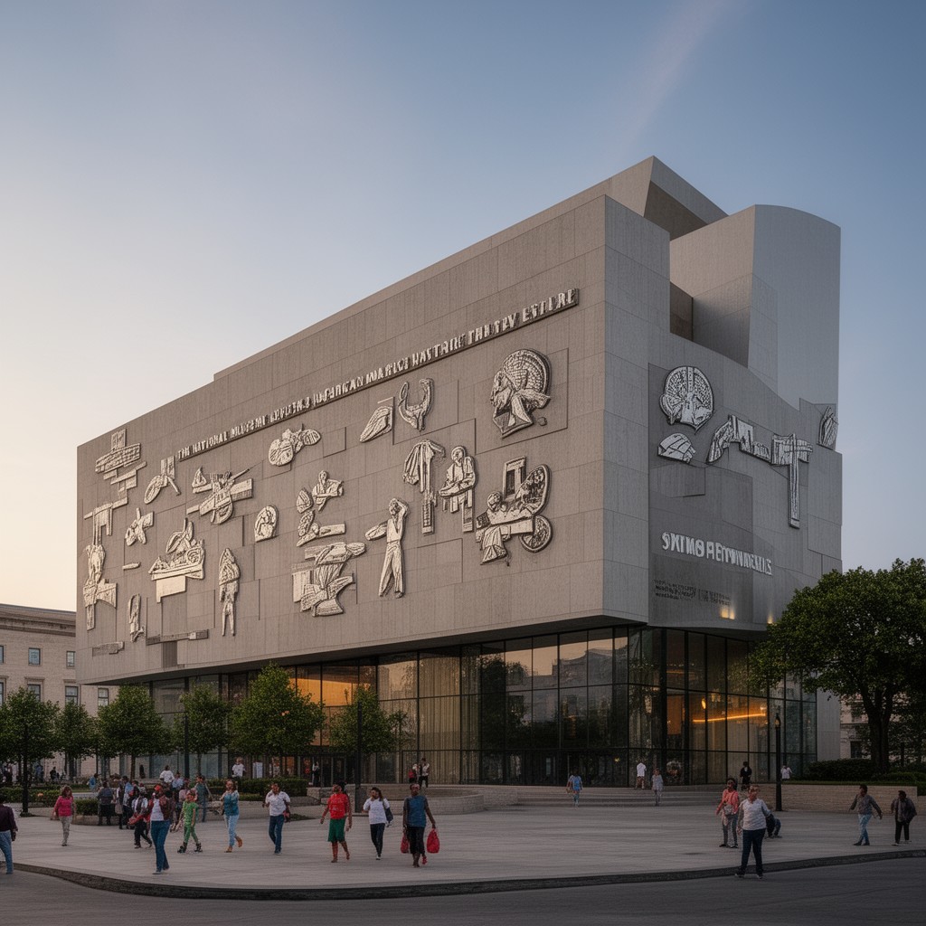 AI-generated illustration of National Museum of African American History and Culture