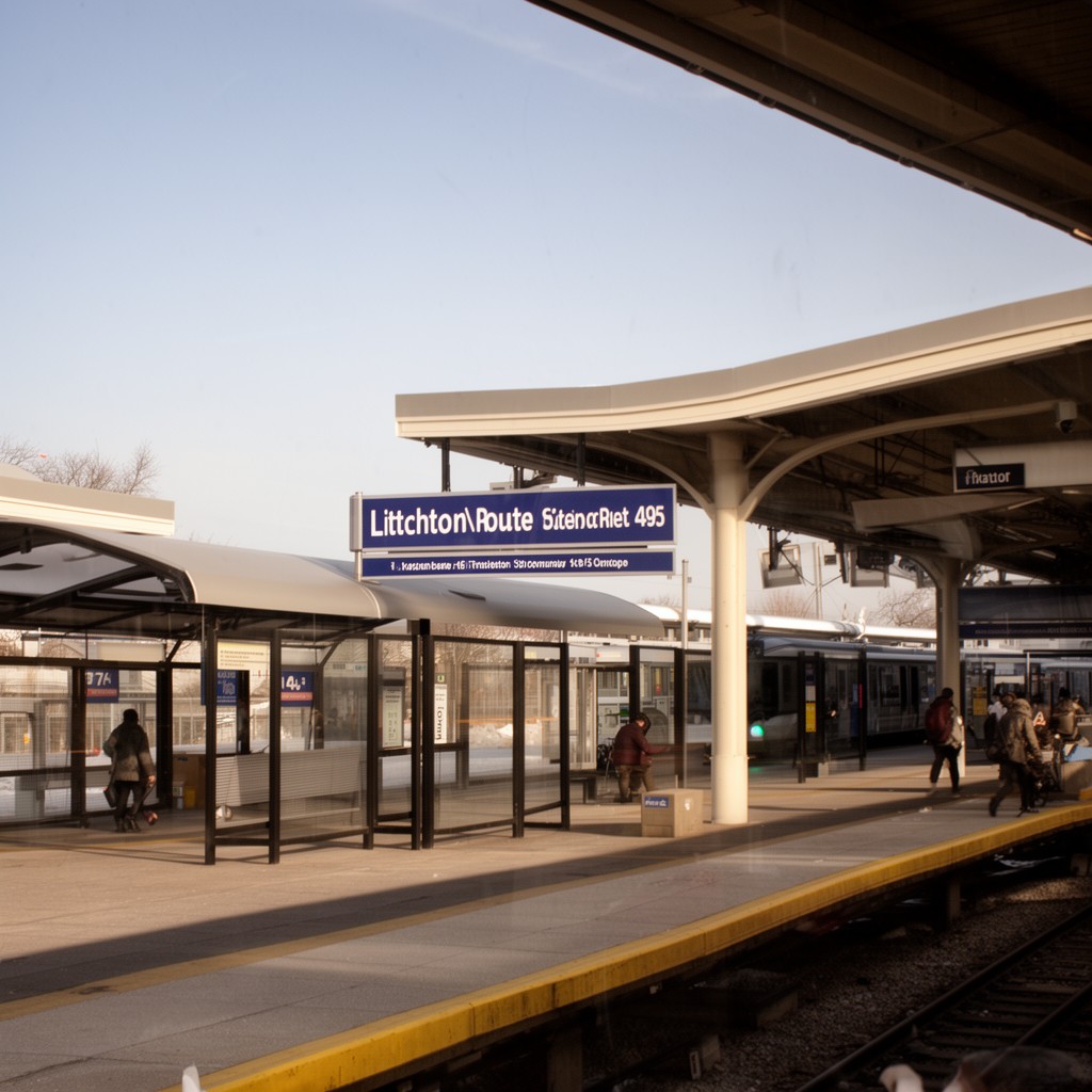 AI-generated illustration of Littleton/Route 495 station