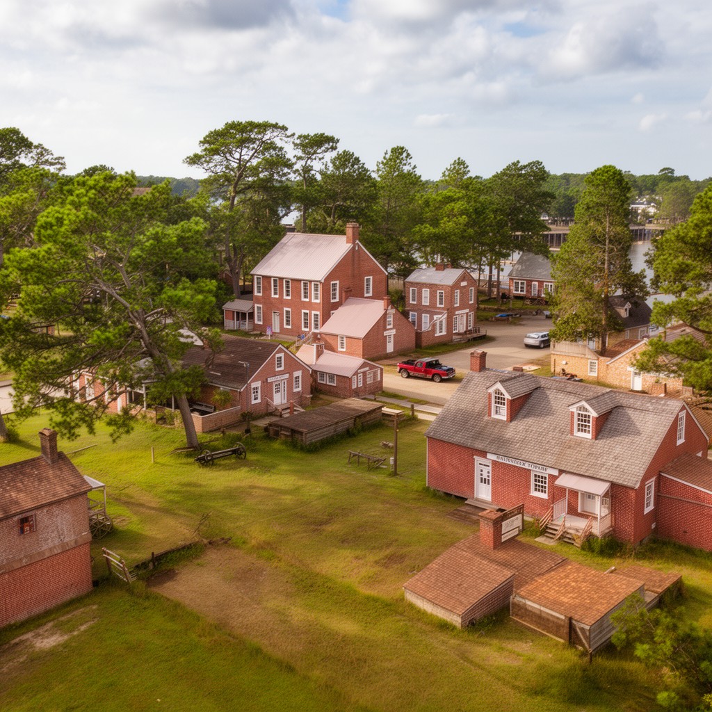 AI-generated illustration of Brunswick Town