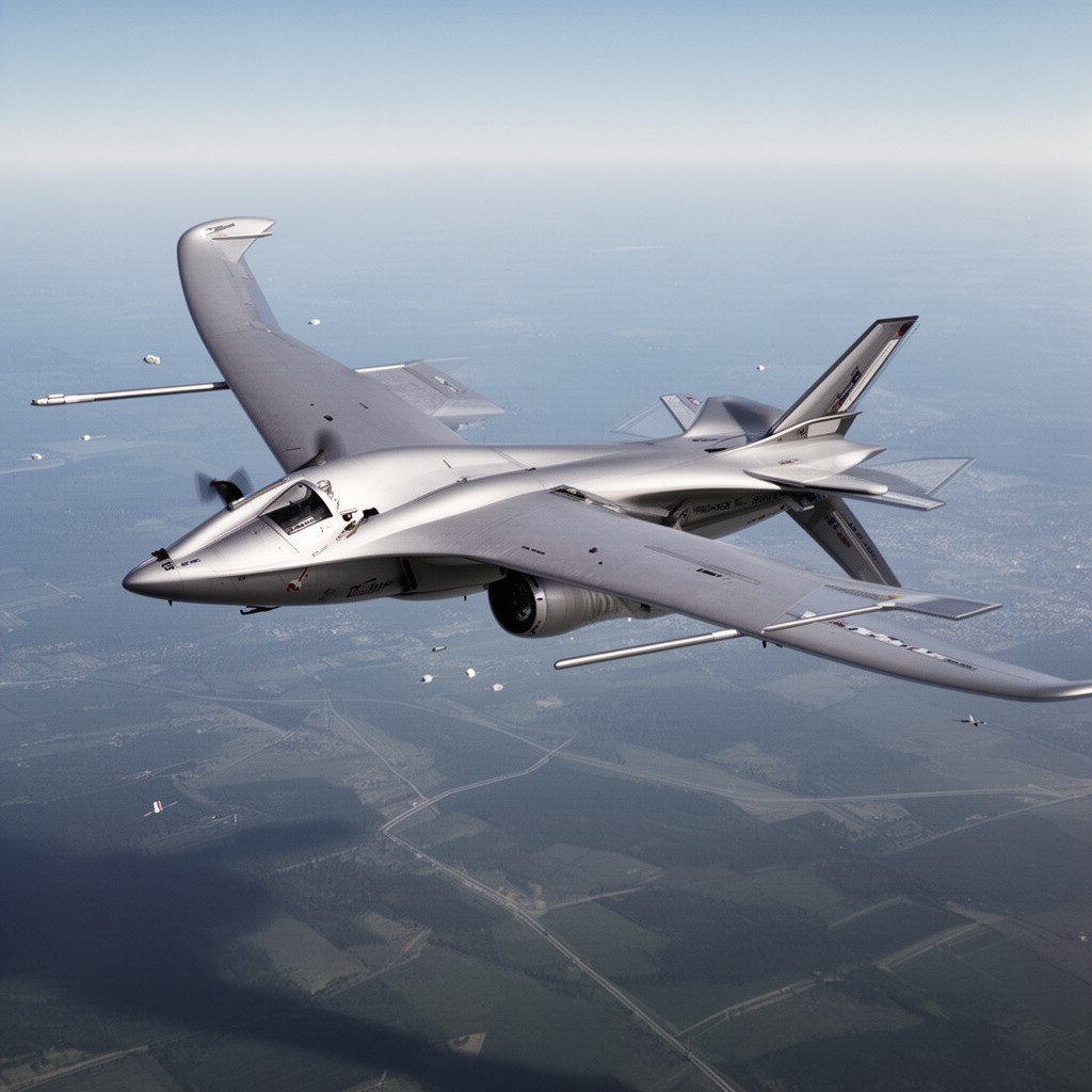 AI-generated illustration of X-Plane experimental aircraft programs