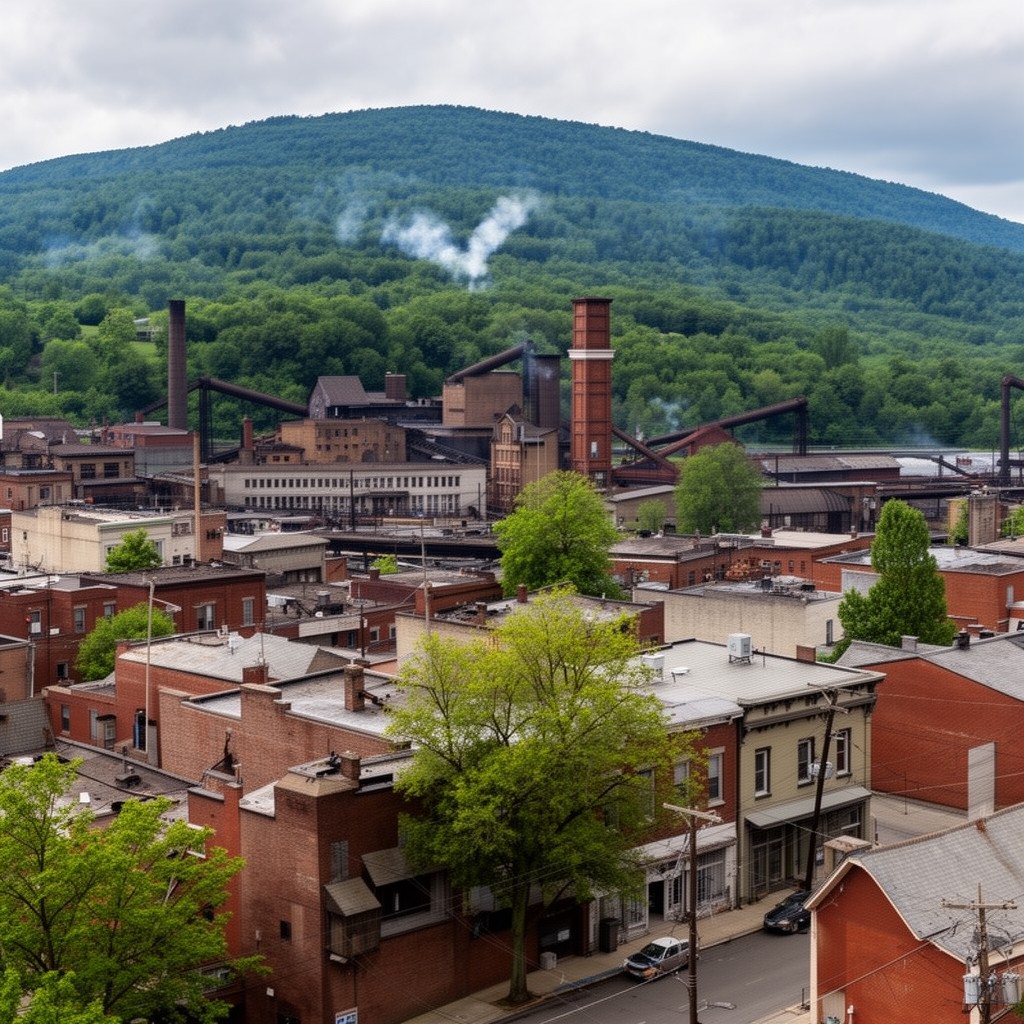 AI-generated illustration of Mount Pleasant, Pennsylvania