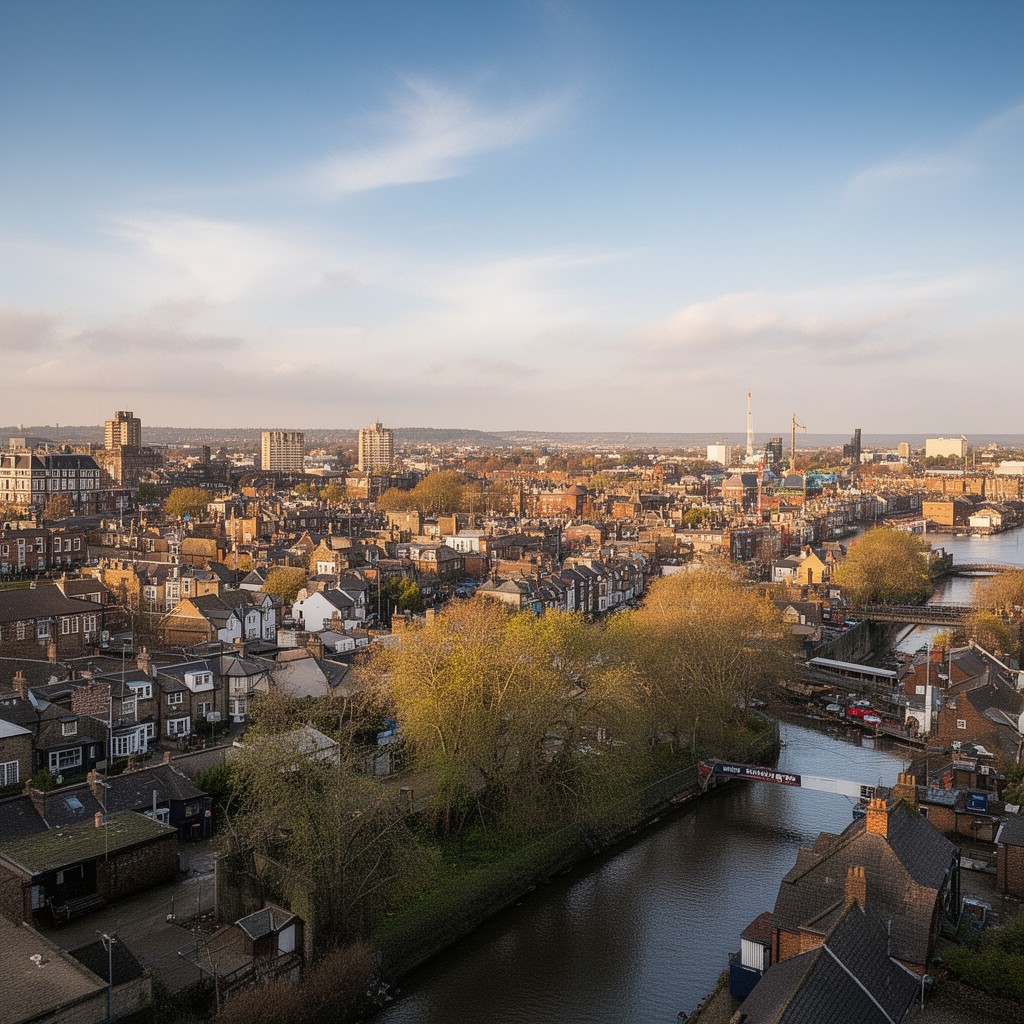 AI-generated illustration of Isleworth, Middlesex, England