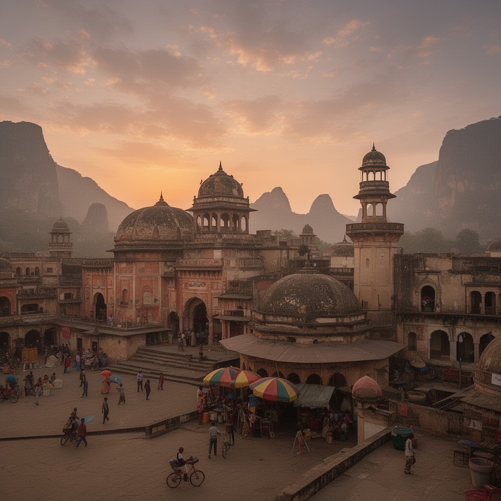 AI-generated illustration of Aurangabad