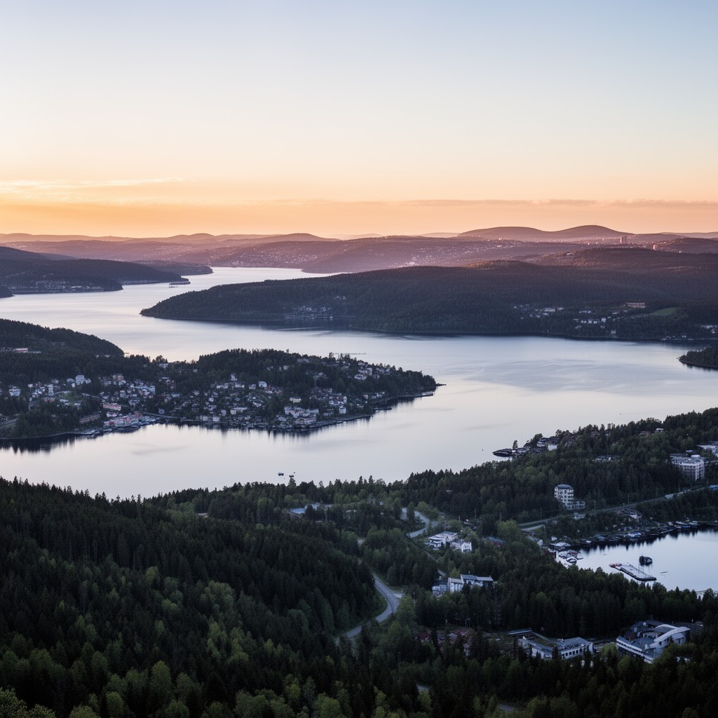 AI-generated illustration of Oslofjord