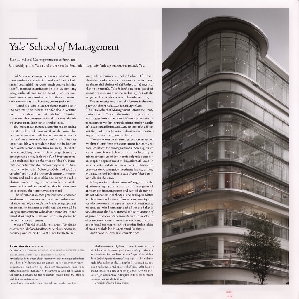 AI-generated illustration of Yale School of Management