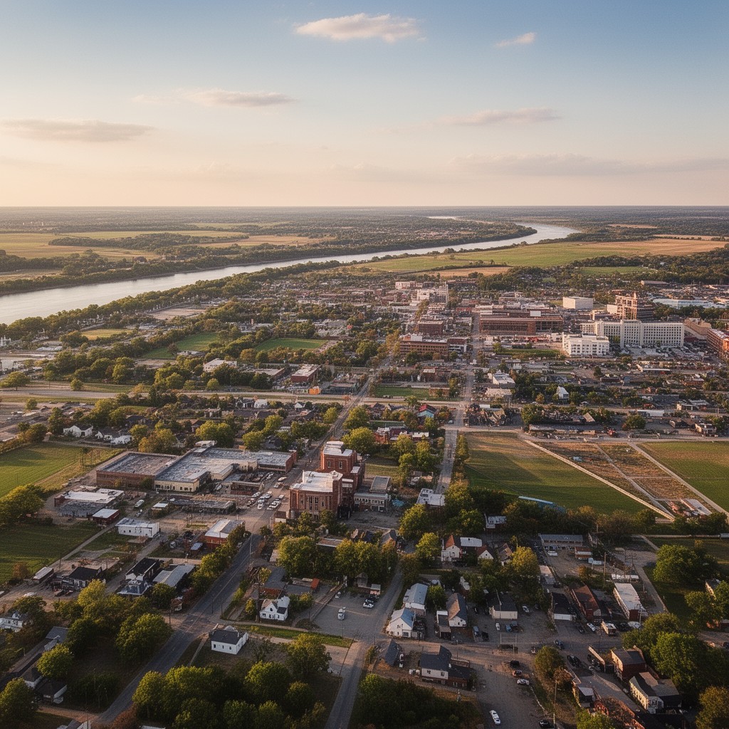 AI-generated illustration of Southwestern Iowa