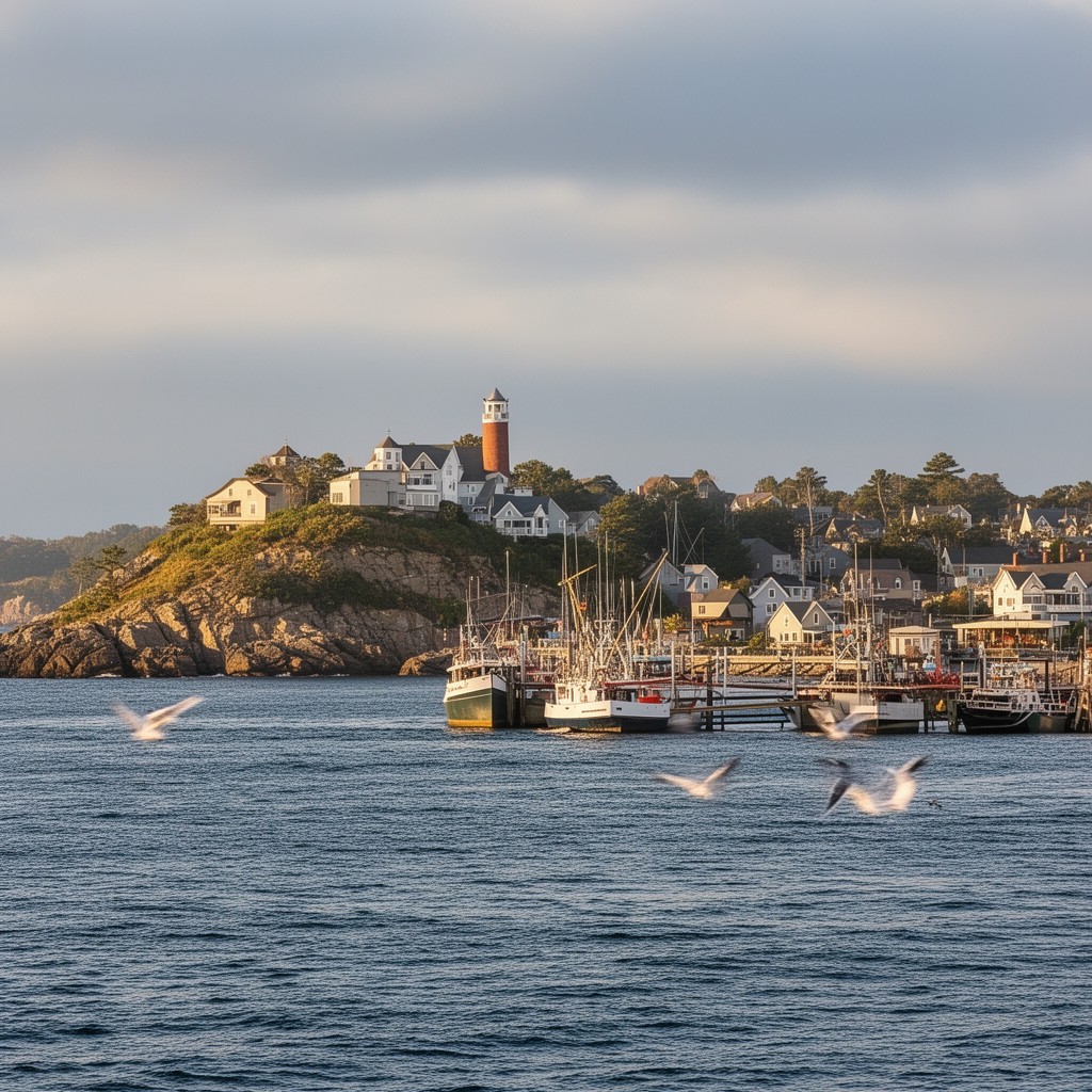 AI-generated illustration of Cape Ann