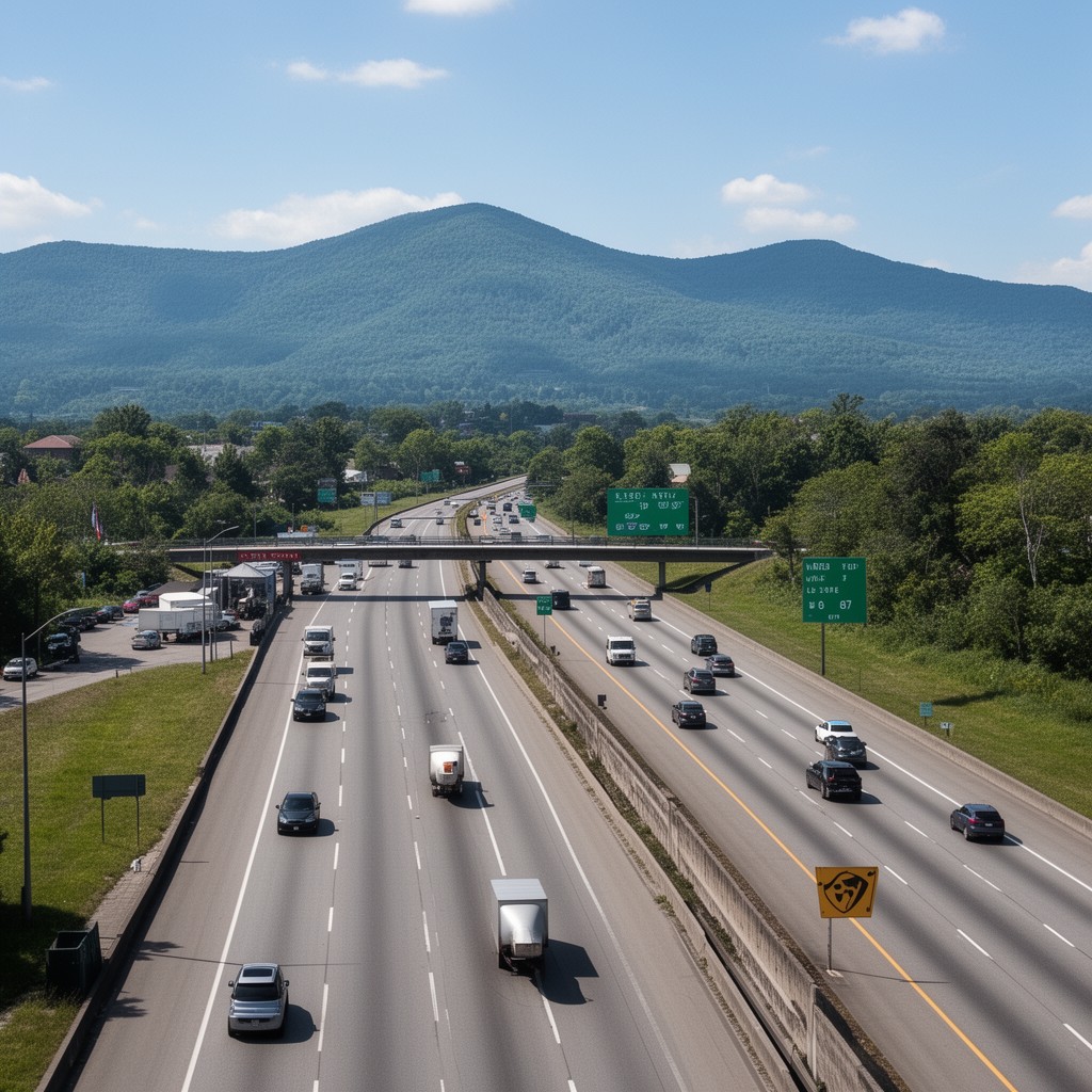 AI-generated illustration of Interstate 87