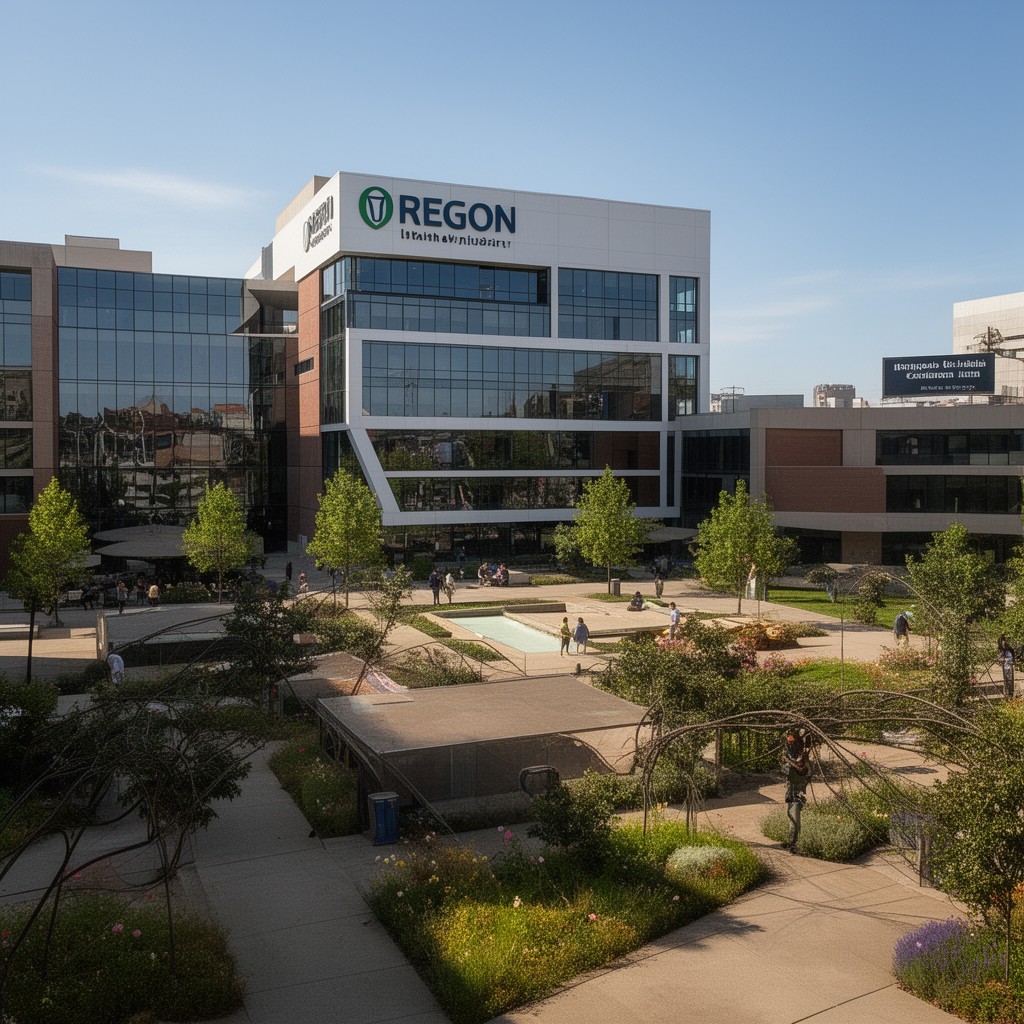 AI-generated illustration of Oregon Health & Science University