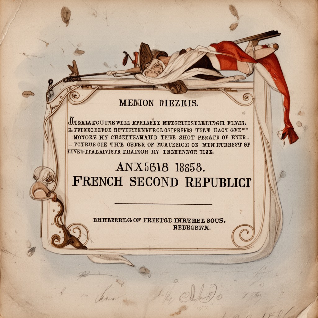 AI-generated illustration of French Second Republic
