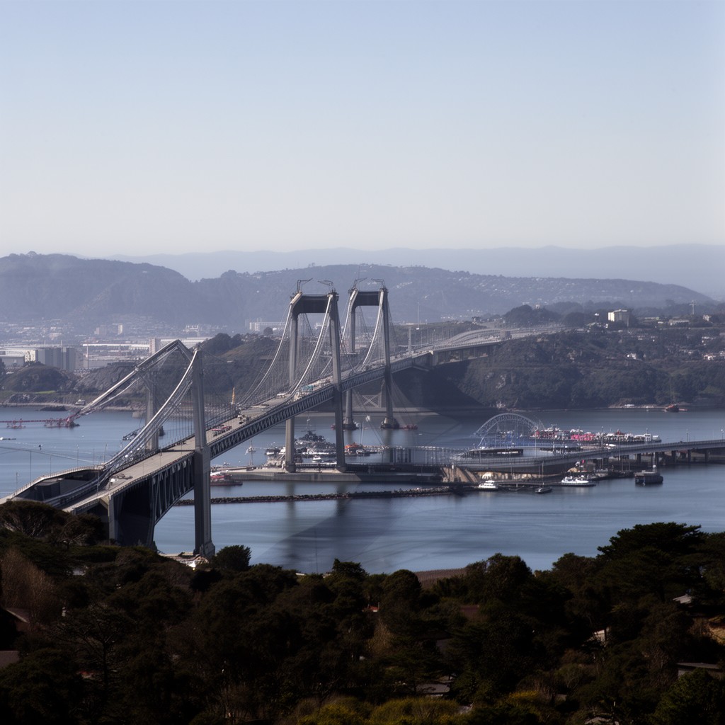 AI-generated illustration of Richmond–San Rafael Bridge
