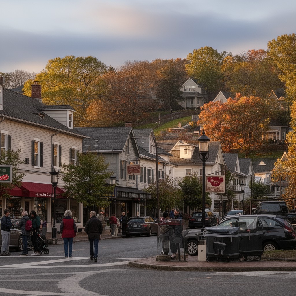 AI-generated illustration of Newtonville