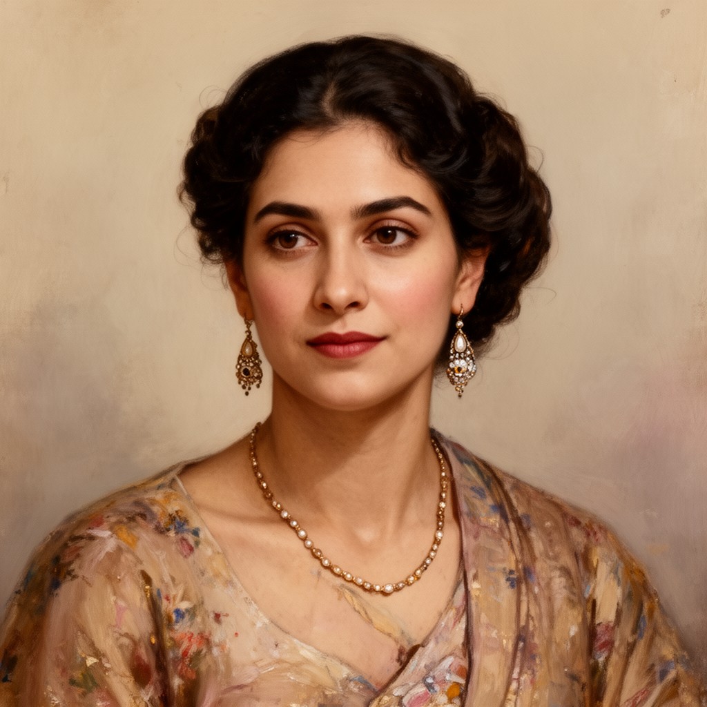 AI-generated illustration of Rattanbai Jinnah