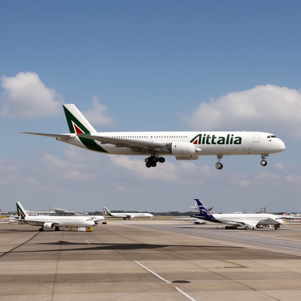 AI-generated illustration of Alitalia