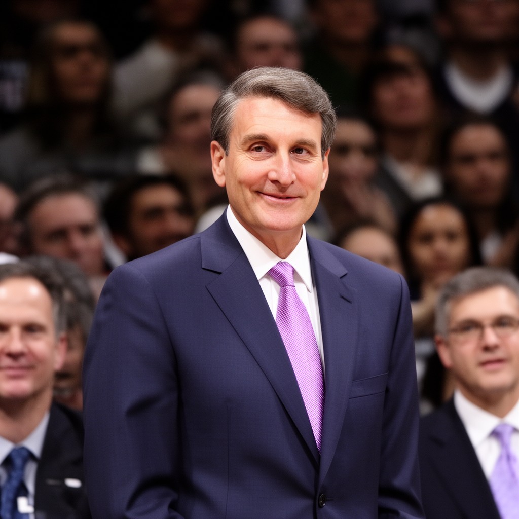 AI-generated illustration of Geno Auriemma