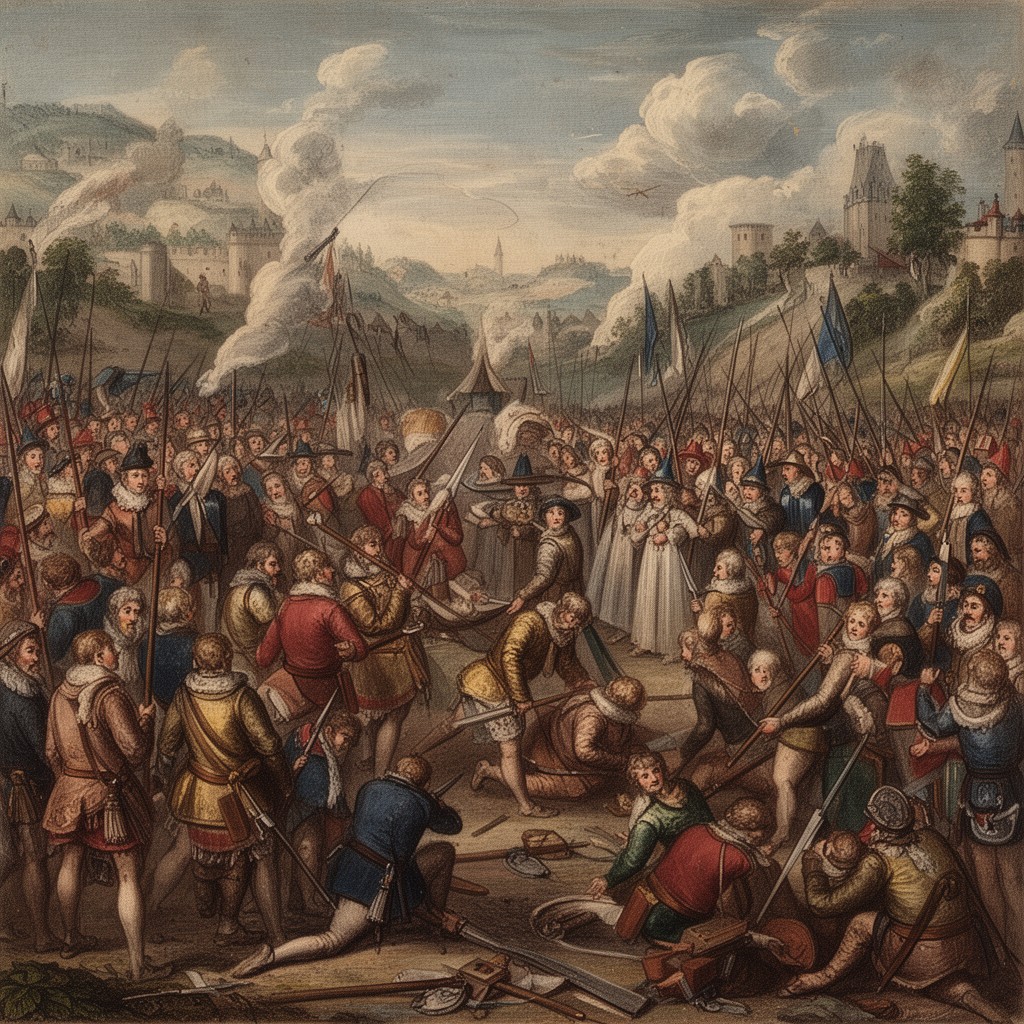 AI-generated illustration of Franco-Spanish War (1595–1598)