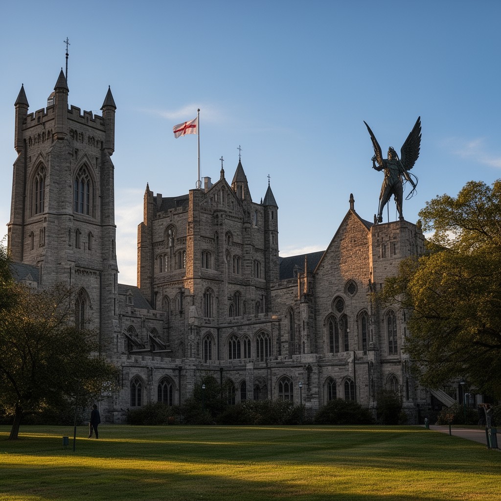 AI-generated illustration of Queen's University at Kingston (attended)